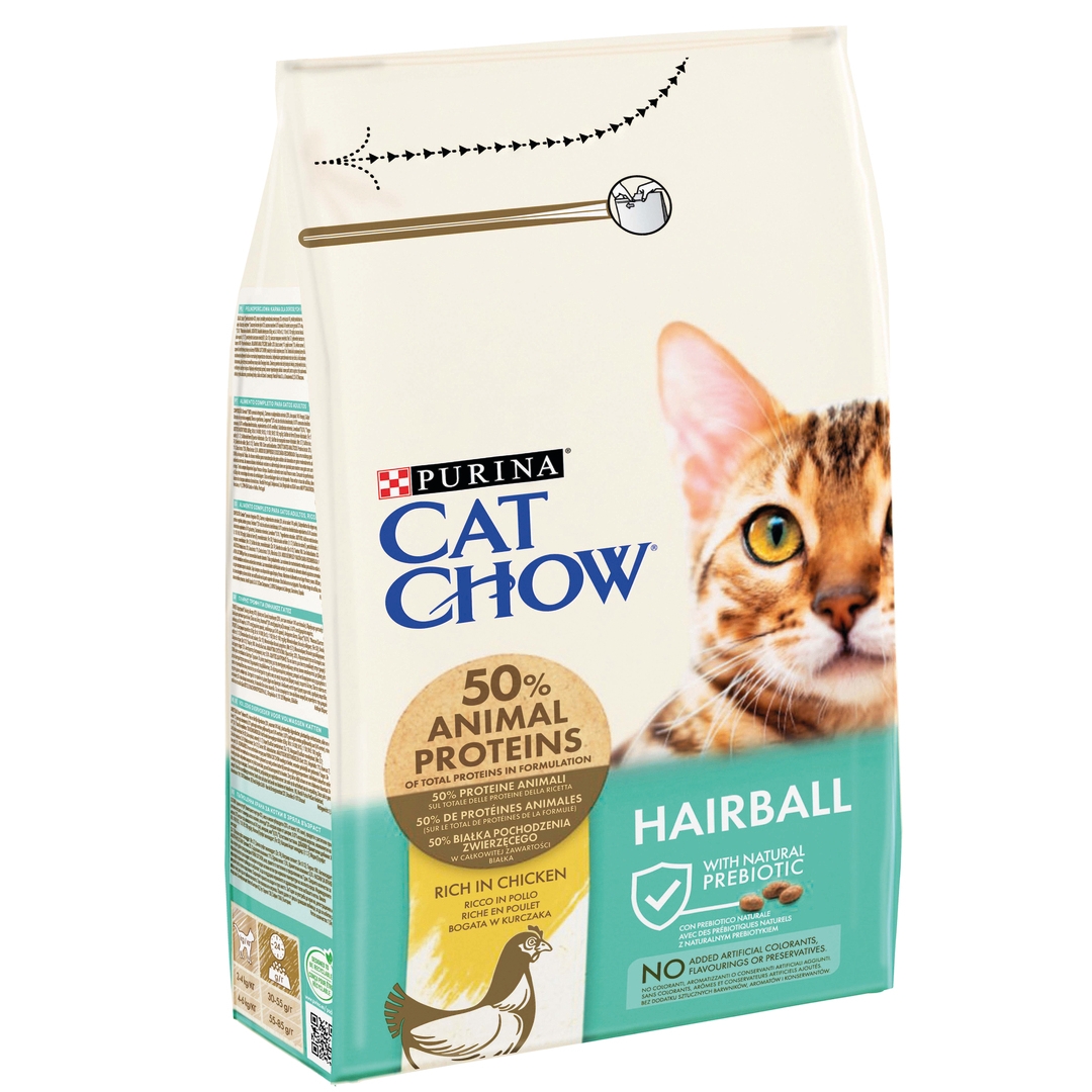 Cat food sale hairball control